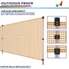 Windscreen4less Outdoor Garden Fence Mesh Netting Roll Temporary Fencing for