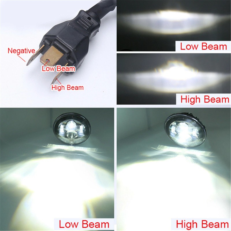 Bricologht 2pcs 7Inch Round LED Headlight DOT 6012 For Freightliner