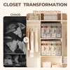 4Pack Sheet Organizers for Linen Closet - King/Queen Size Bedding
