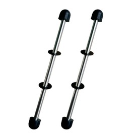 ZCLYHT 2Pcs Stainless Steel Shaft for Intex Pure Spa Hot Tub Impeller Pump Fix E90 Errors Shaft (2Pcs Stainless Steel with 4 Rubber Cap and 4 Shim)