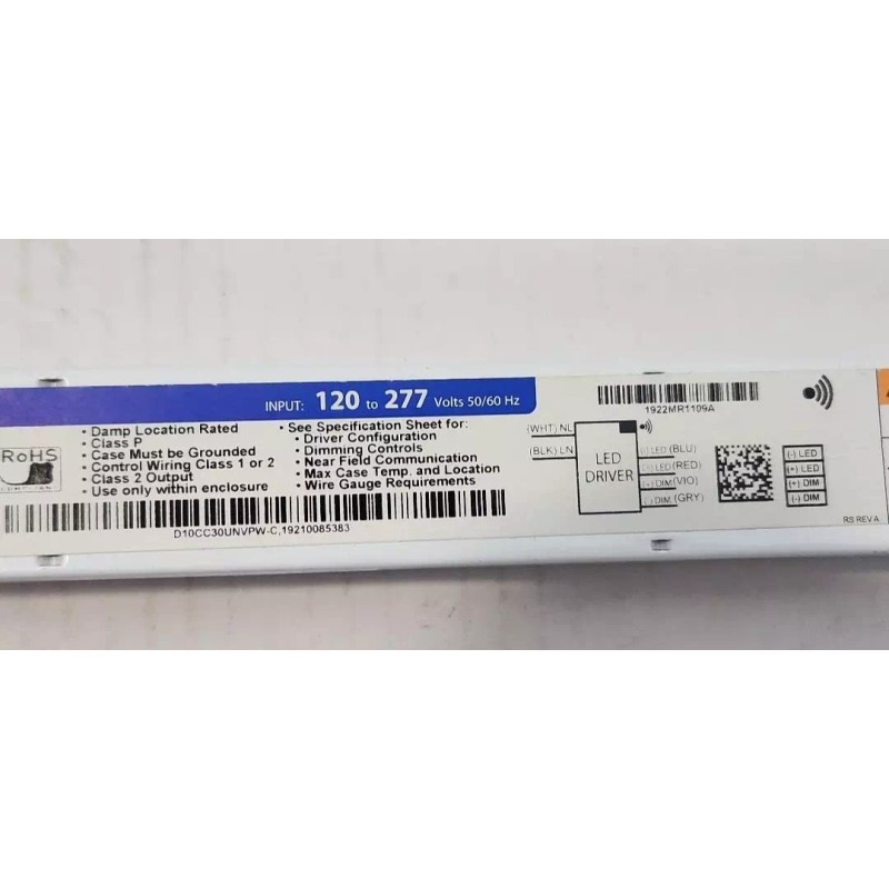 EVERLINE D10CC30UNVPW-C Programmable LED Power Supply- Ballast - NOS