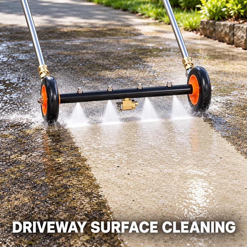 16 Inch Pressure Washer Undercarriage Cleaner, 4000 PSI Surface Washer