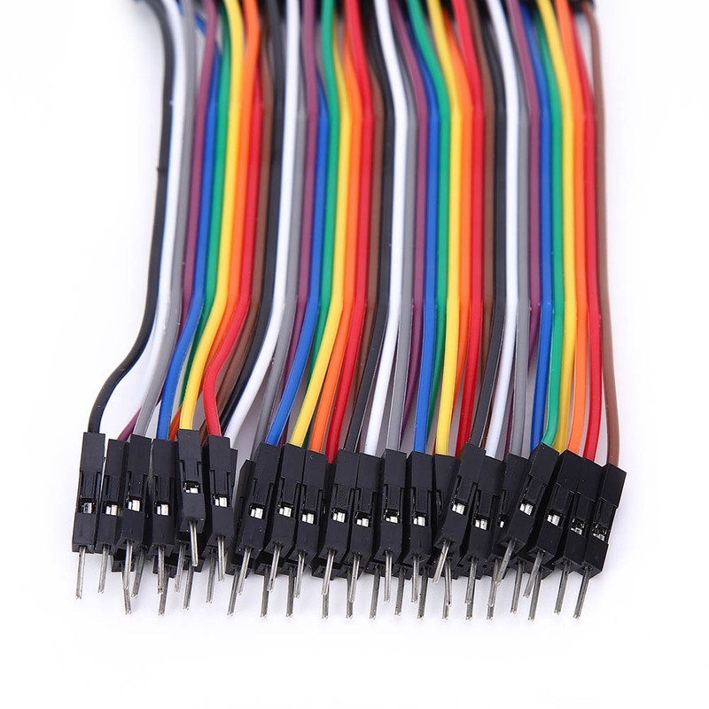 10Pcs Jump Wire Plastic Male to Female Connecting Cable for
