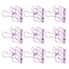 30Pcs Wire Binder Clips 2in Wide Hollow Out Strong Metal