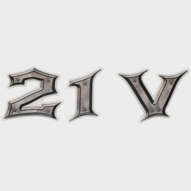 Supra Boat Raised Brand Decal Emblem 106273 | 21V Metallic Gray Vinyl