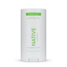 Native Sensitive Deodorant Contains Naturally Derived Ingredients, 72 Hour Odor Control | Deodorant for Women & Men, Aluminum Free with Baking Soda, Coconut Oil and Shea Butter, Cucumber & Mint