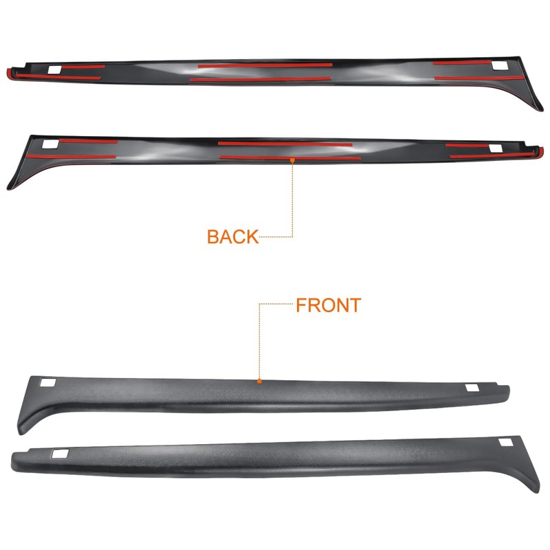 Stepside Bed Rail Caps Compatible with 99-05 Chevy Silverado GMC