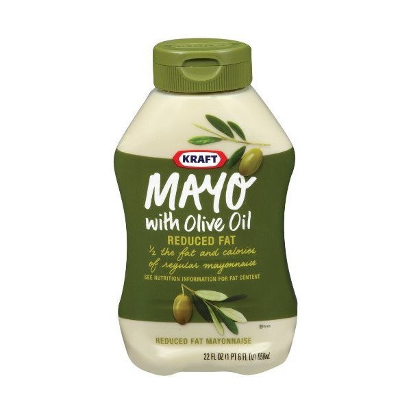 Kraft Mayonnaise with Olive Oil,22-Ounce Squeeze Bottles (Pack of 4)