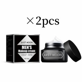 East Moon Men's Makeup Cream - Hydrating Moisturizing Concealer for Smooth Acne - Comfort, Moisture:_Sliver(2 pcs)