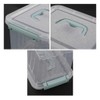 Sosody 6 L Plastic Clear Storage Bins, Small Clear Latch