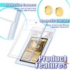 Magnetic Card Holders,Transparent Display Box 35PT UV Protection 10 Pack