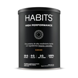 HABITS BY NOT A FANCY KITCHEN - High Performance Protena Vegana en Polvo - 30 g de Protena Vegetal Por Porcin - KETO Friendly, Libre de Gluten, Sin...
