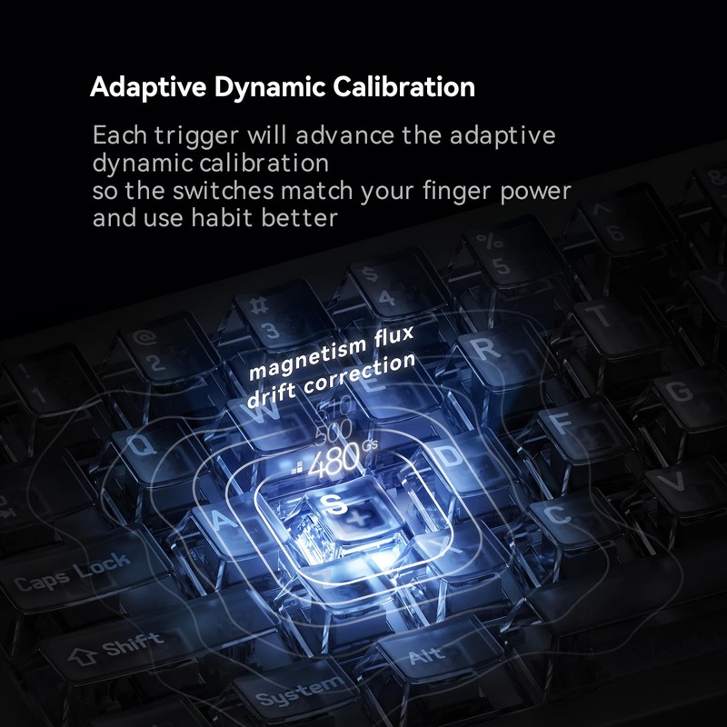 MelGeek REAL67 Wired Gaming Keyboard with RGB, Magnetic Keyboard with