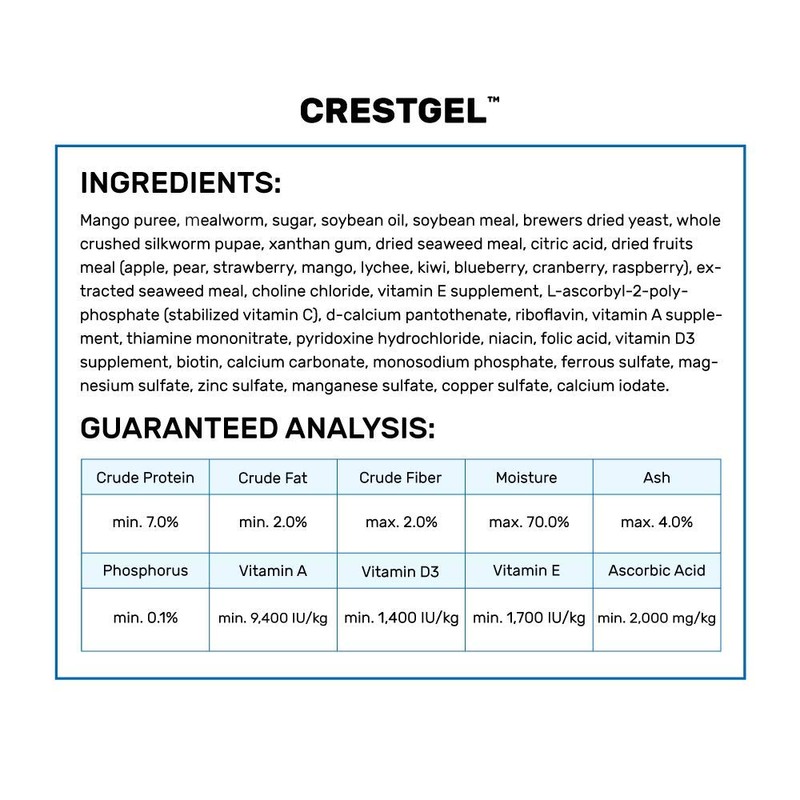 Hikari CrestGel Food for Fruit and Insect-Eating Geckos, 1.76 oz
