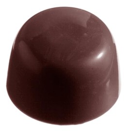 Chocolate World 2207 Clear Polycarbonate Chocolate Mold with 40 Flat-Cone Cavities 30mm Diameter x 19mm High