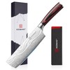 KEEMAKE Nakiri Knife Meat Cleaver: 7 Inch Razor Sharp Chef