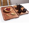 heizi Obon Tray, Wooden Tray, Walnut Tray, Non-Slip, Large, Stylish,