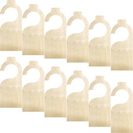 Aswewamt 12Pcs Wooden Baby Hangers for Clothes, Baby Closet Dividers Blank Closet Double-Sided Organizer Clothes Hanger Dividers for Small Size Clothes