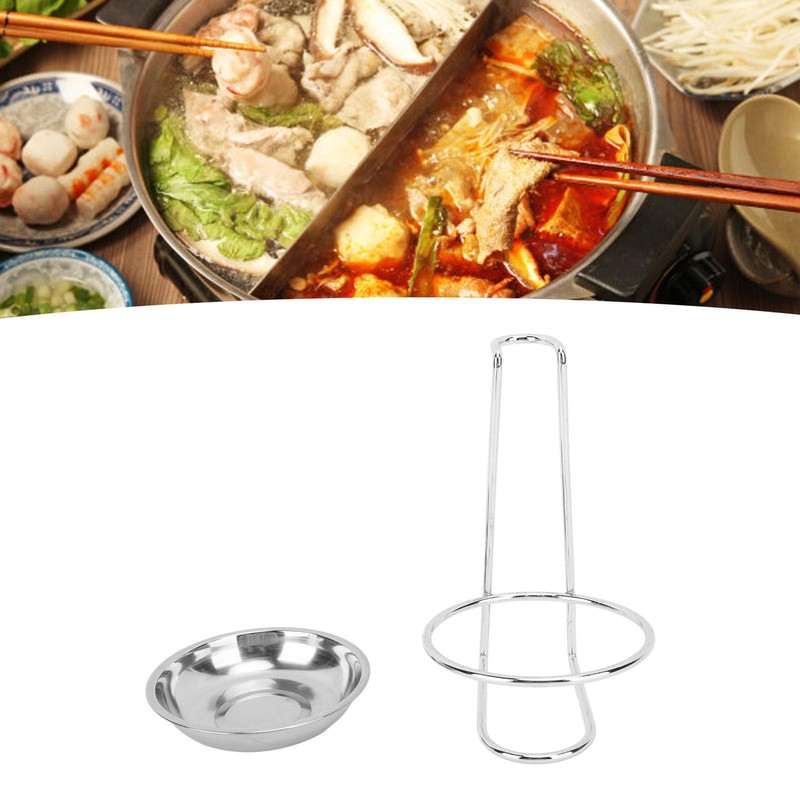 Spoon Rest Holder, Vertical Stainless Steel Stew Soup Ladle Holder,