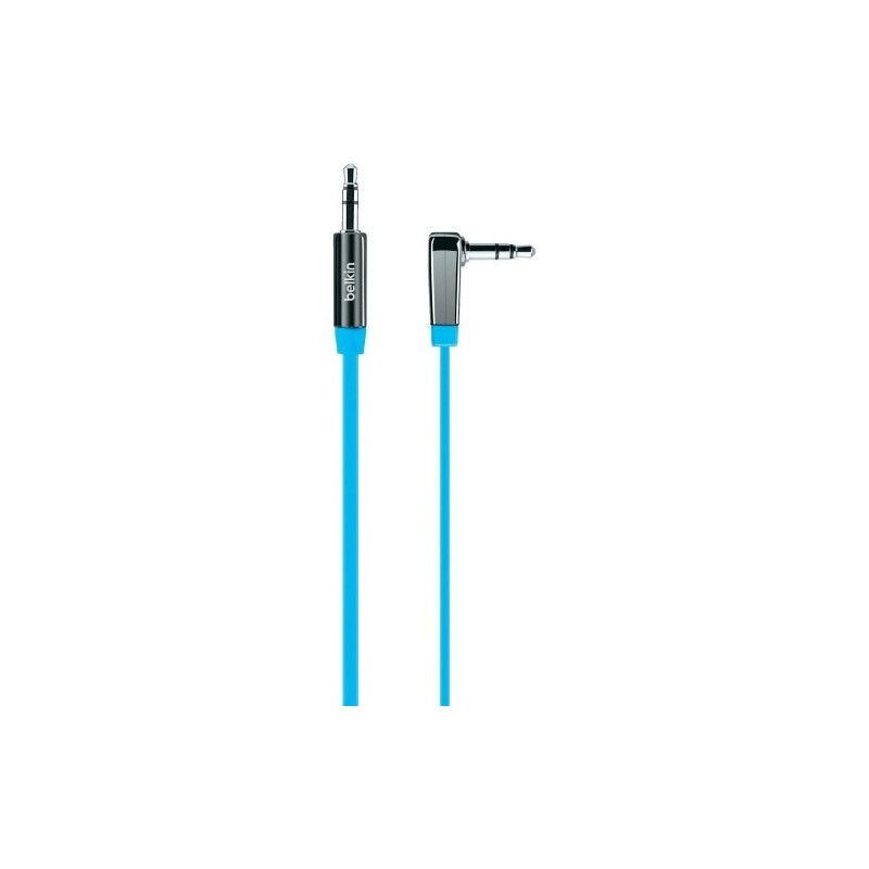 Belkin A V10128CW03-BLU 0.9 m 3.5 mm Stereo Jack Flat