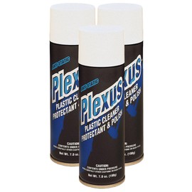 Plexus 20207-3PK Plastic Cleaner and Polish Aerosol, 7 fl. oz., 3 Pack