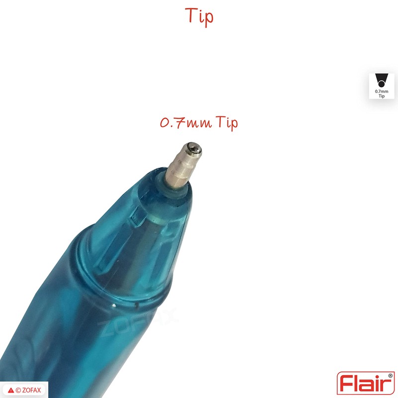 Flair 10 x 0.7mm Peach Liquid Ink Ballpoint Pens Projects