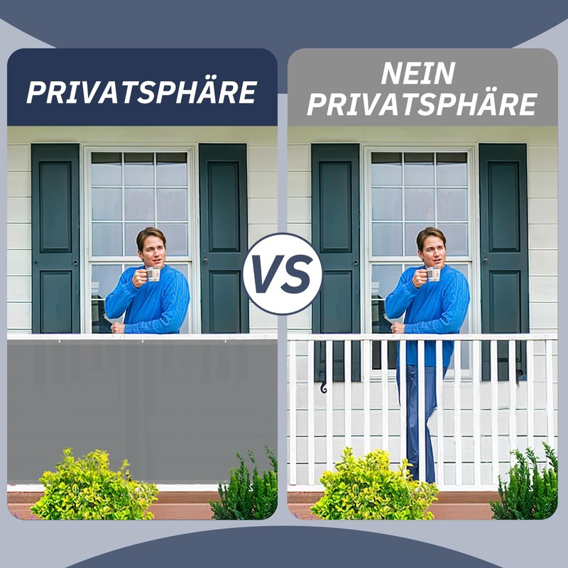 HENG FENG Polyester Balcony Privacy Screen, Cover, Panelling, Wind and