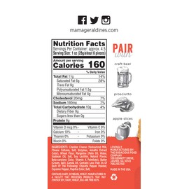 Mama Geraldine's Chipotle Cheese Straws - 4.5 oz Box (12 Pack) - Spicy & Savory Baked Cheese Snacks