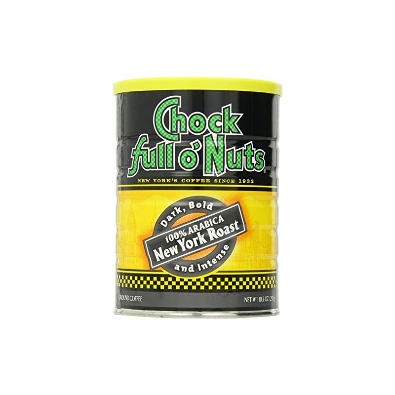 Chock Full o'Nuts Coffee, New York Roast Ground, 10.5 Ounce