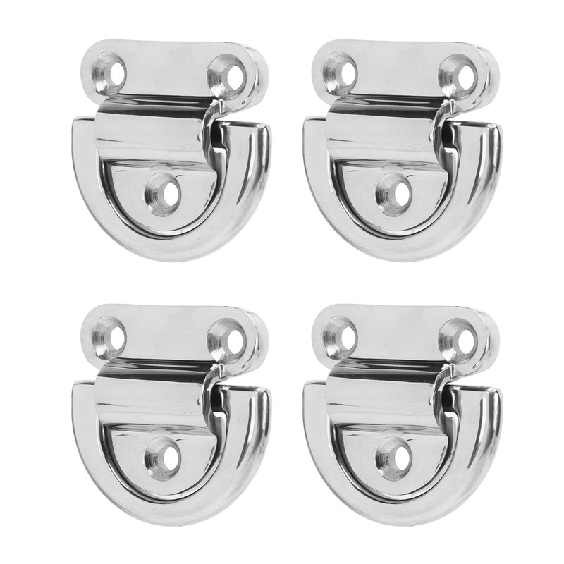 4 Sets Marine Grade Folding Pad Eye 316 Stainless Steel