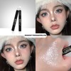 Pearl White Eyeshadow Stick, Shimmering Glitter Eyeshadows Metallic Highlight Pencil