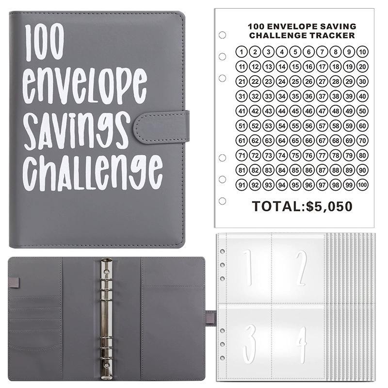 100 Envelopes Money Saving Challenge, Money Saving Planner Cash Envelope