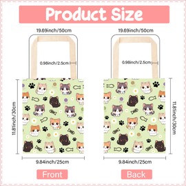 CREATCABIN Cat Car Trash Bag Hanging Car Garbage Bag Back Seat Organizer Trash Can Bin One-Handed Strap Garbage Reusable Waterproof for Car Accessories Vehicle Travelling Camping 11.8x9.84 Inch