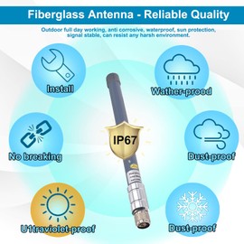 YILIANDUO 868MHz Lora Antenna 3DBI Fibreglass Antennas Omni-Directional Antenna FRP Antenna with N-Type Connector for HNT Helium Network Devices Bobcat Hotspots