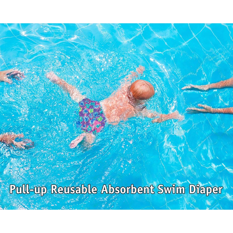 Water Gear Reusable Baby Swim Diaper - Pink - Small