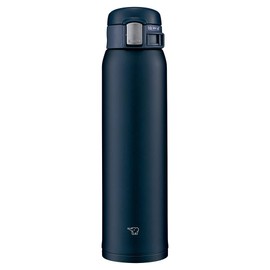 Zojirushi SM-SF60-AD Canteen For Drinking Directly (One Touch Opening), Stainless Steel Mug, 20.3 fl oz (600 ml), Navy
