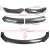 Unbranded Carbon Fiber Style Front Bumper Lip Spoiler Strut R