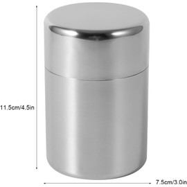 Jeffergarden Latas de té, Botes, Recipientes de Metal con Tapas Deslizantes para café, Azúcar, Nueces, Lata de Cocina Hermética de Acero Inoxidable, Set de Regalo para Hierbas, Semillas, Especias,