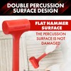 YIYITOOLS 1LB Dead Blow Hammer- Red, Mallet | Machinist Tools