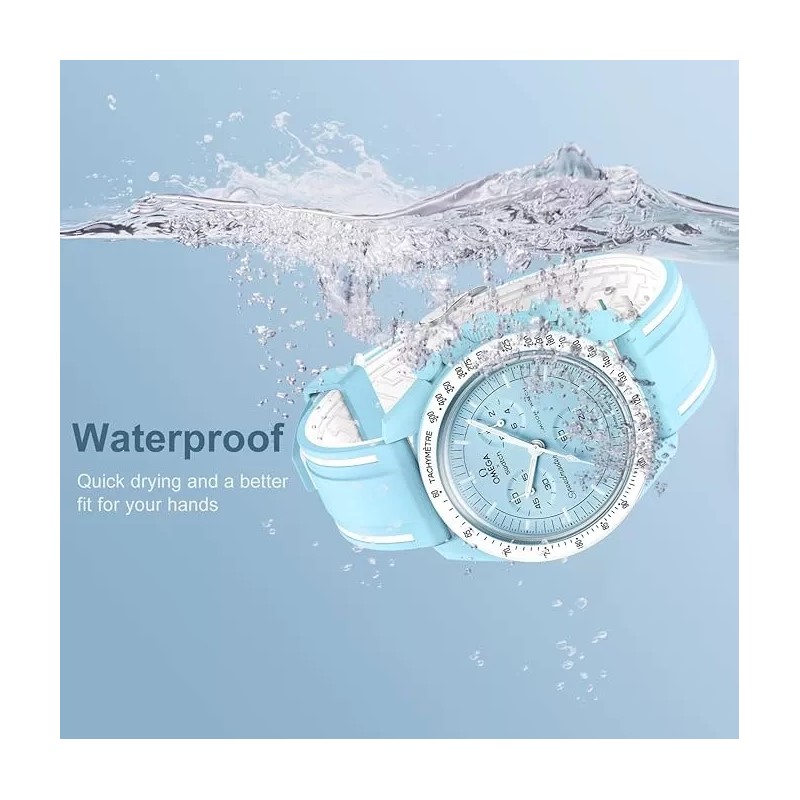 Estuchelandia Correa Para Reloj Compatible Con Omega X Swatch Moonswatch