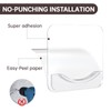 BRIOFOX Extra-Large Adhesive Shower Curtain Rod Holder | No Drilling