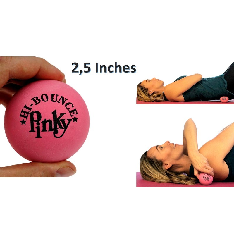 JA-RU High-Bounce Pinky Ball (6 Pack) Small Bouncy Rubber Balls