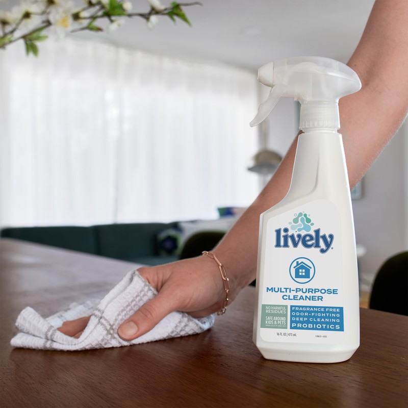 Lively Multi-Purpose Cleaner Bundle (2 Pack), Fragrance-Free, Biodegradable Formula