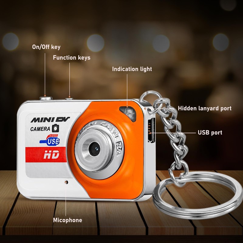 Andoer Digital Camera X6 Portable Camera Keychain, Ultra Mini High