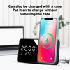 3 in 1 Wireless Charging Stand with Digital Alarm Clock