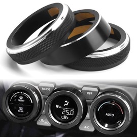 Jimny Air Conditioner Panel Gymny Air Conditioning Dial Cover Swift Air Conditioning Ring Air Conditioning Dial Cover JB64W JB74W Compatible with Swift H29.1 and Up