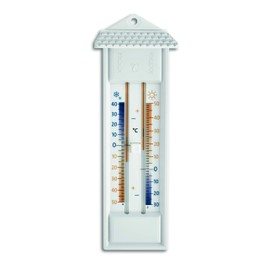 TFA Dostmann Analoges Maxima-Minima-Thermometer, geeignet für innen und außen, wetterfest, L 80 x B 32 x H 232 mm