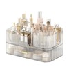 DASITON Makeup Organizer with Drawers and Rotating Makeup Brush Holder,Large