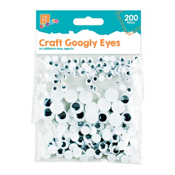 200pcs Googly Wobbly Wiggly Stick On Eyes Children Kid Craft Arts