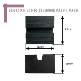 Rubber Pad Many Sizes for Car Jack Lifting Platforms Trolley Jack Axle Stand Rubber Block Universal Rubber Block for Car SUV Tyre Change Workshop Protection Car